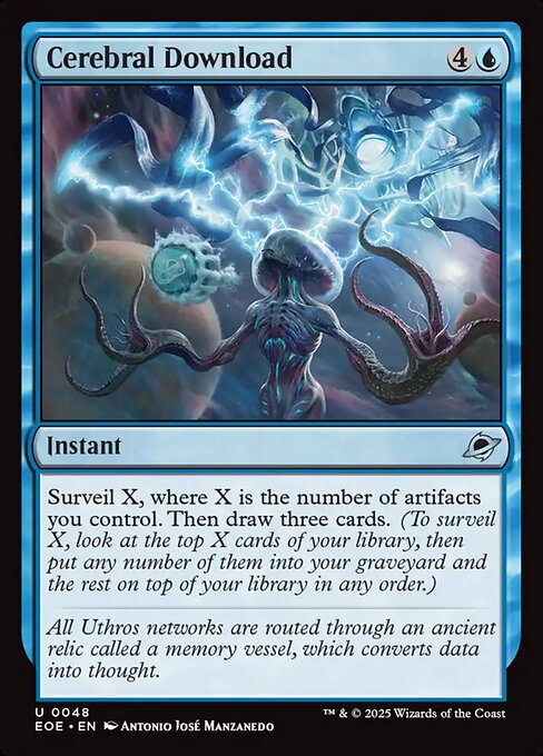 Cerebral Download - Edge of Eternities Magic card