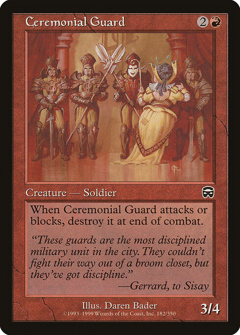 Ceremonial Guard - Mercadian Masques Magic card