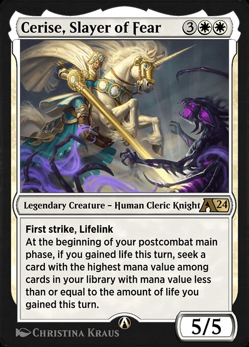 Cerise, Slayer of Fear - Alchemy: Wilds of Eldraine (#1) - Illustrated by Christina Kraus - Magic: The Gathering Card