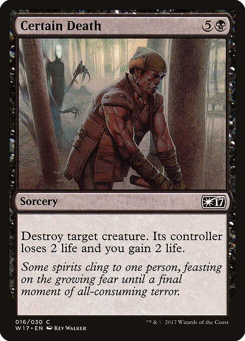 Certain Death - Welcome Deck 2017 (#16) - Illustrated by Kev Walker - Magic: The Gathering Card