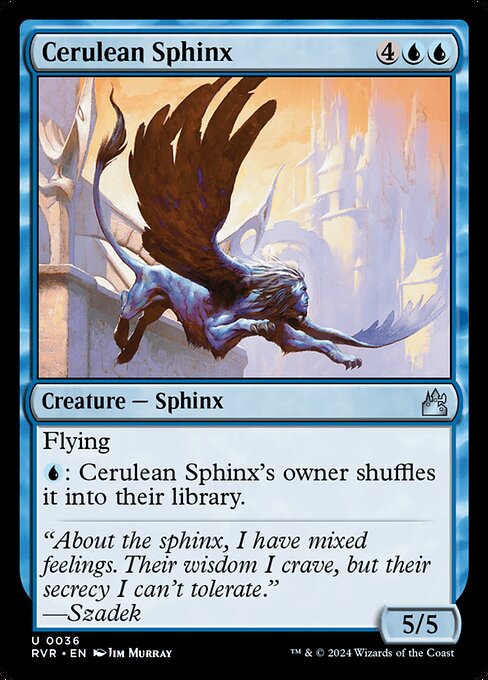 Cerulean Sphinx - Ravnica Remastered Magic card