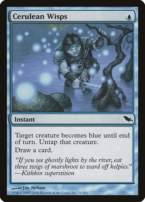 Cerulean Wisps - Shadowmoor Magic card