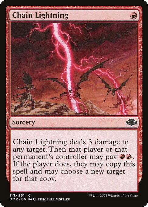Chain Lightning - Dominaria Remastered Magic card