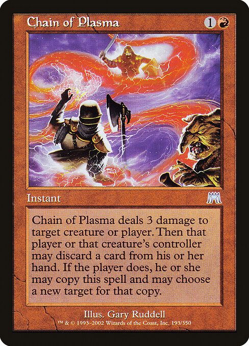 Chain of Plasma - Onslaught Magic card