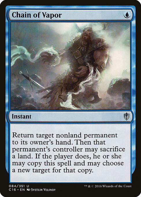 Chain of Vapor - Commander 2016 (#84) - Illustrated by Svetlin Velinov - Magic: The Gathering Card