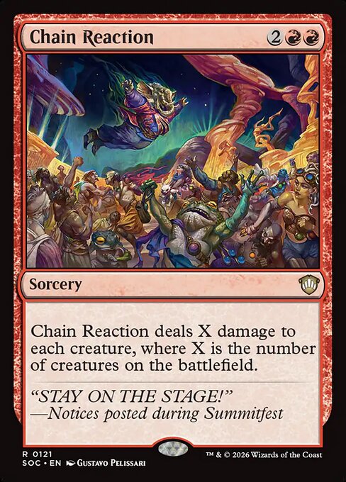Chain Reaction - Secrets of Strixhaven Commander Magic card