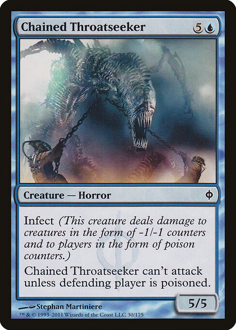 Chained Throatseeker - New Phyrexia Magic card