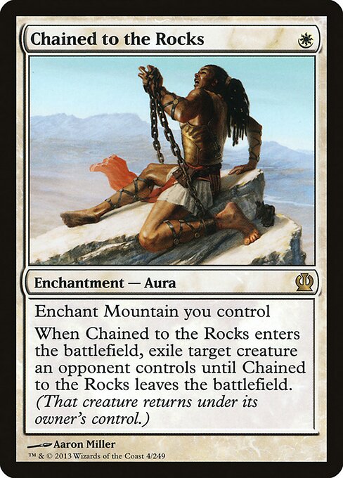 Chained to the Rocks - Theros Magic card
