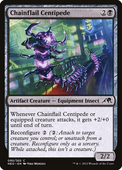 Chainflail Centipede - Kamigawa: Neon Dynasty Magic card