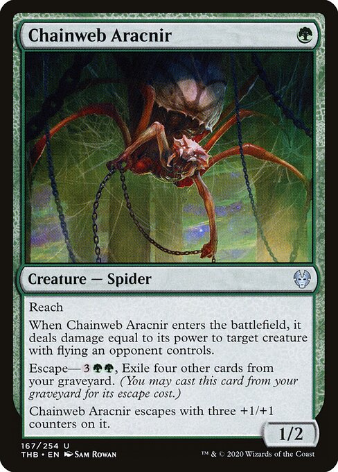 Chainweb Aracnir - Theros Beyond Death Magic card