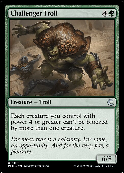 Troll Sfidante (Challenger Troll) - Jumpstart 2022 (#639) - Illustrated by Svetlin Velinov - Magic: The Gathering Card