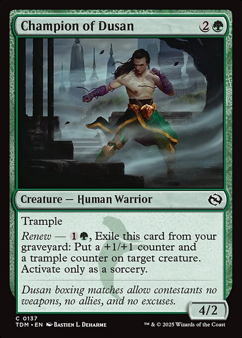 Champion of Dusan - Tarkir: Dragonstorm Magic card