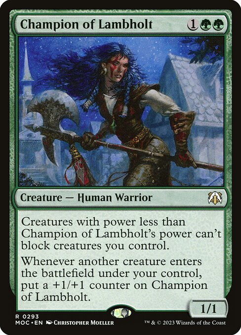 Champion of Lambholt - March of the Machine Commander Magic card