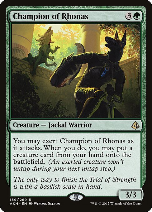 Champion of Rhonas - Amonkhet Magic card