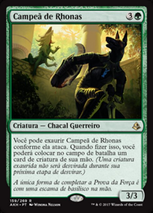Champion des Rhonas (Champion of Rhonas) - Amonkhet (#159) - Illustrated by Winona Nelson - Magic: The Gathering Card