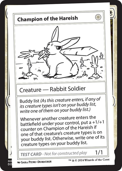 Champion of the Hareish - Mystery Booster 2 (#511) - Illustrated by Sara Pitre-Dorocher - Magic: The Gathering Card