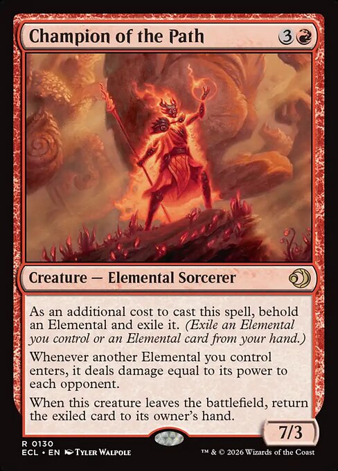 Champion of the Path - Lorwyn Eclipsed Magic card