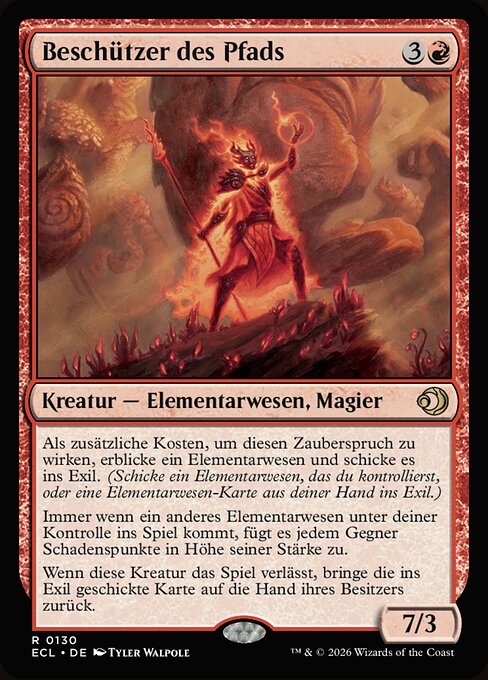 Champion de la voie (Champion of the Path) - Lorwyn Eclipsed (#130) - Illustrated by Tyler Walpole - Magic: The Gathering Card