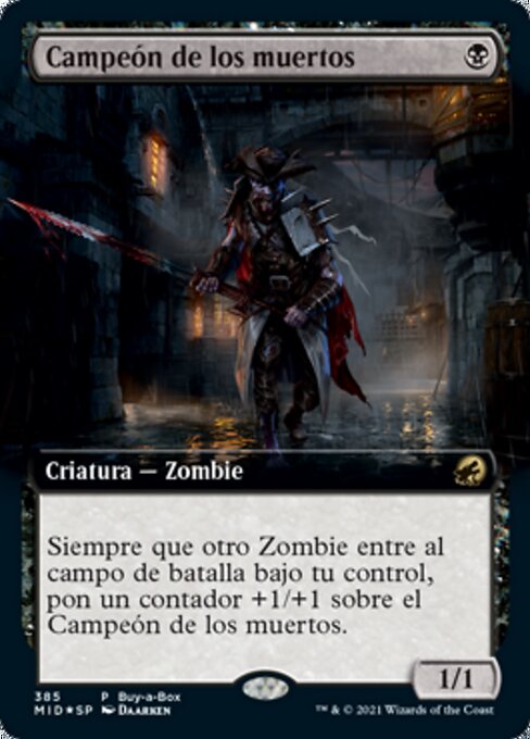 Campeão dos Perecidos (Champion of the Perished) - Innistrad: Midnight Hunt (#91) - Illustrated by Kekai Kotaki - Magic: The Gathering Card