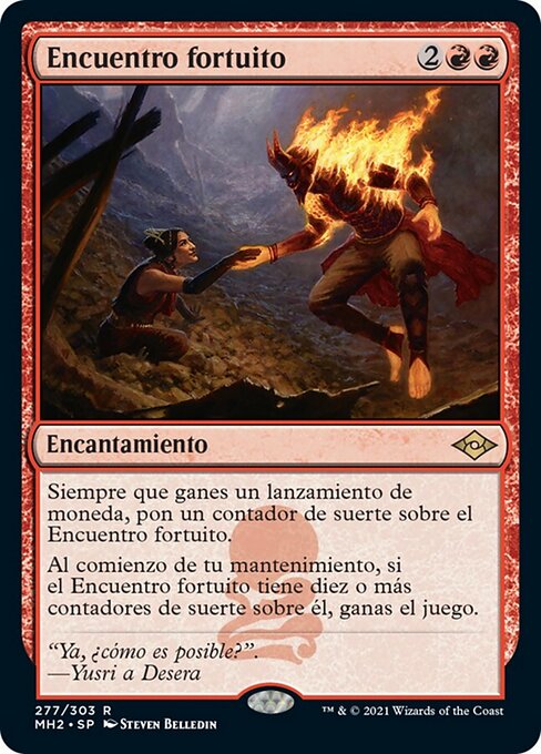 Begegnung mit dem Glück (Chance Encounter) - Odyssey (#182) - Illustrated by Mark Brill - Magic: The Gathering Card