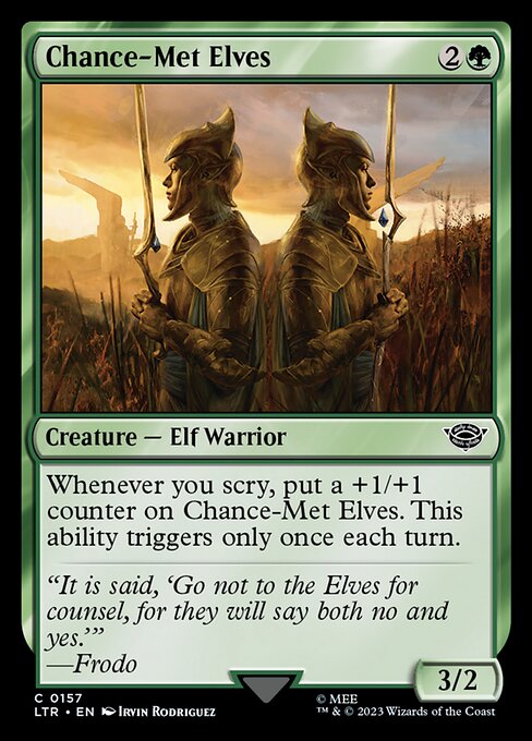 Chance-Met Elves - The Lord of the Rings: Tales of Middle-earth Magic card