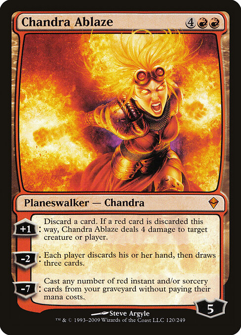 Chandra Ablaze - Zendikar Magic card