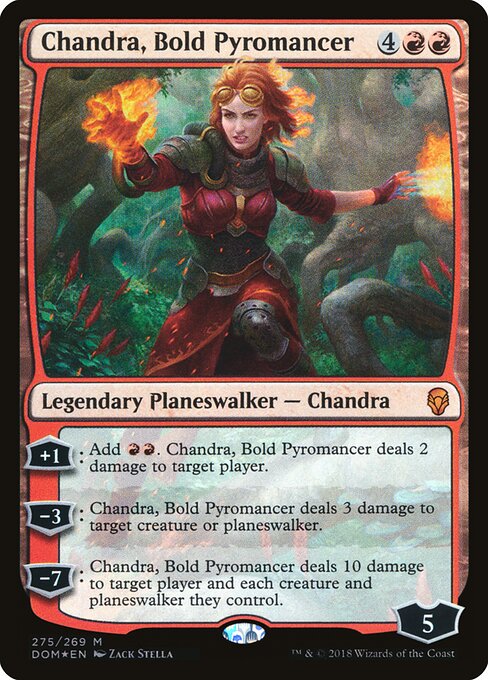 Chandra, Bold Pyromancer - Dominaria Magic card