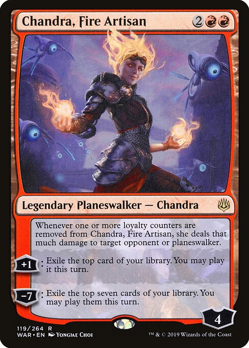 Chandra, Fire Artisan - War of the Spark Magic card
