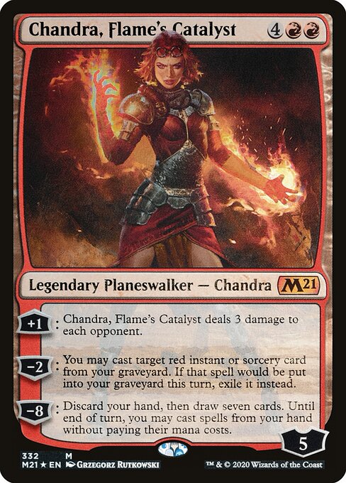 Chandra, Flame's Catalyst - Core Set 2021 Magic card