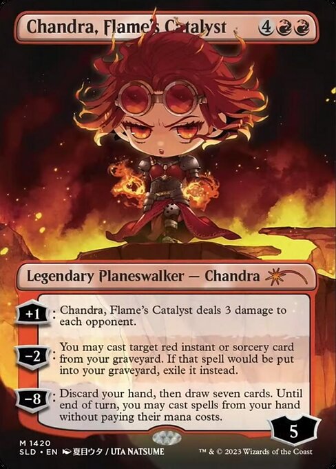 Чандра, Разжигающая Пламя (Chandra, Flame's Catalyst) - Core Set 2021 (#332) - Illustrated by Grzegorz Rutkowski - Magic: The Gathering Card