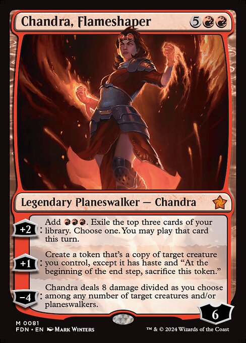 Chandra, Flameshaper - Foundations Magic card