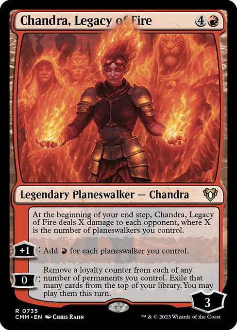 Chandra, Legacy of Fire - Commander Masters Magic card