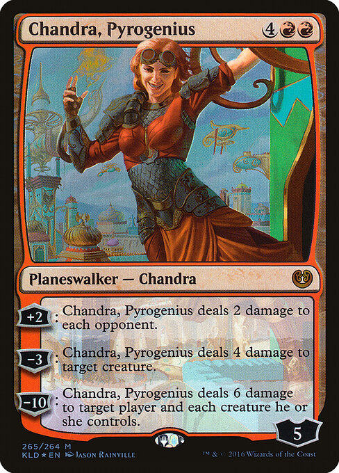 Chandra, Pyrogenius - Kaladesh Magic card