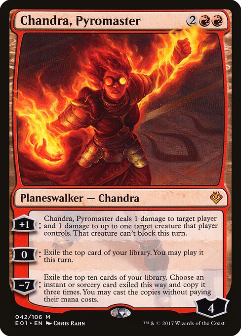 Chandra, Pyromaster - Archenemy: Nicol Bolas Magic card