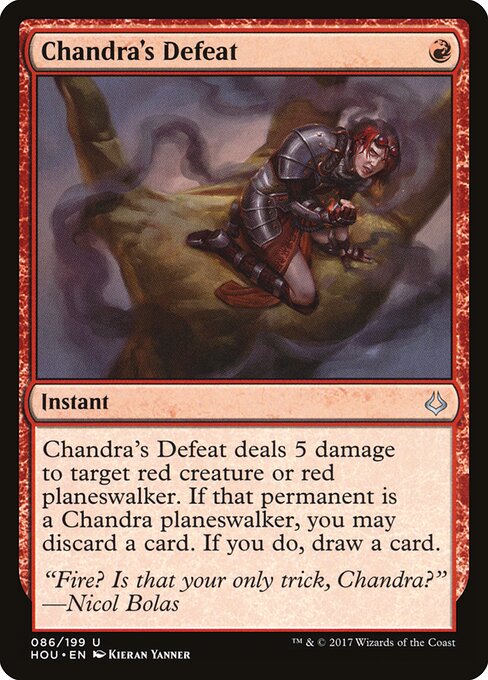 Chandra's Defeat - Hour of Devastation Magic card