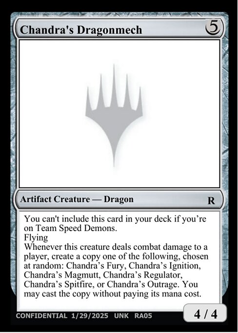 Chandra's Dragonmech - Unknown Event (#RA05d) - Magic: The Gathering Card