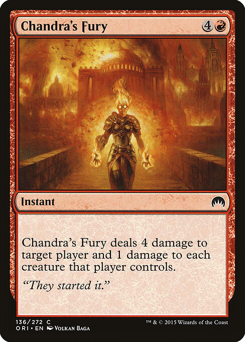 Chandra's Fury - Magic Origins Magic card