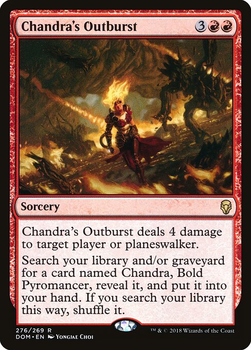 Chandra's Outburst - Dominaria Magic card