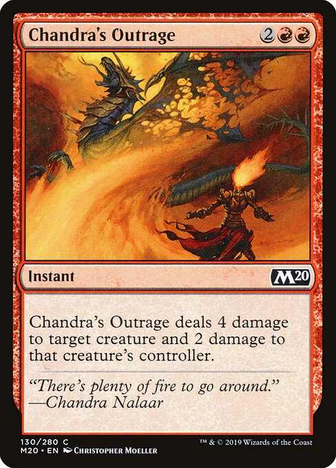 Chandra's Outrage - Core Set 2020 Magic card