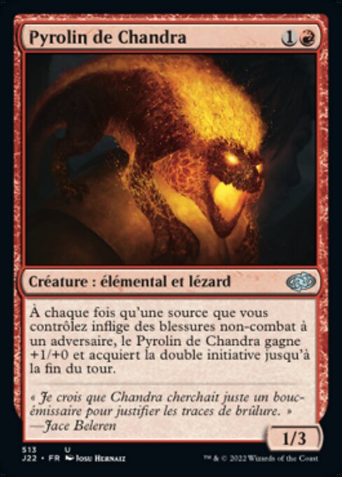 Piroideo de Chandra (Chandra's Pyreling) - Core Set 2021 (#138) - Illustrated by Josu Hernaiz - Magic: The Gathering Card