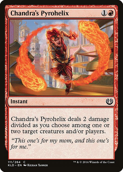 찬드라의 불꽃소용돌이 (Chandra's Pyrohelix) - War of the Spark (#120) - Illustrated by Aleksi Briclot - Magic: The Gathering Card