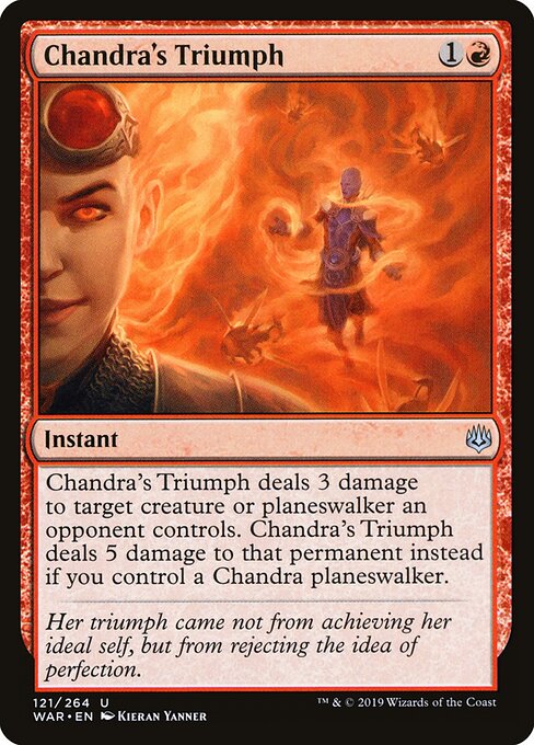 Chandra's Triumph - War of the Spark Magic card