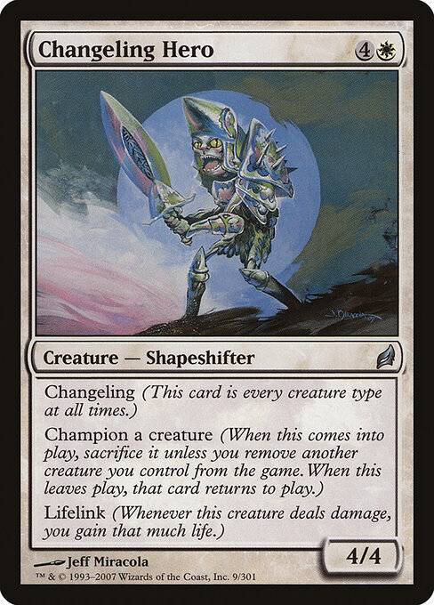Changeling Hero - Lorwyn Magic card