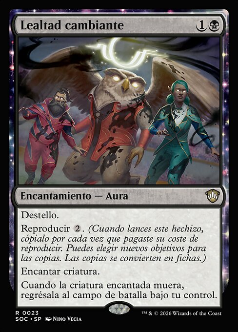 Loyauté variable (Changing Loyalty) - Secrets of Strixhaven Commander (#73) - Illustrated by Nino Vecia - Magic: The Gathering Card