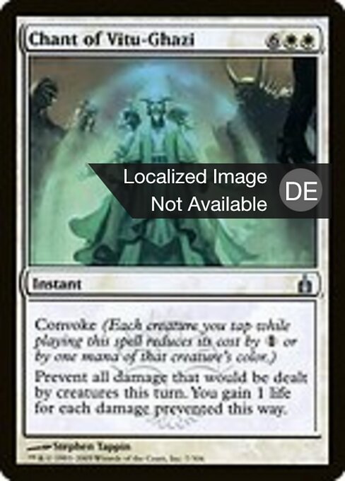 Gesang aus Vitu-Ghazi (Chant of Vitu-Ghazi) - March of the Machine Commander (#177) - Illustrated by Stephen Tappin - Magic: The Gathering Card