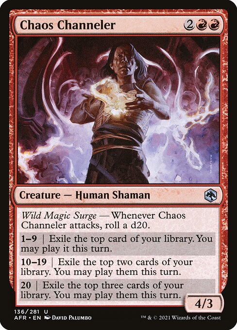 Chaos Channeler - Adventures in the Forgotten Realms Magic card