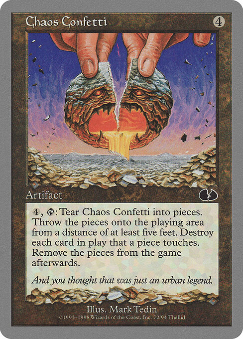 Chaos Confetti - Unglued Magic card