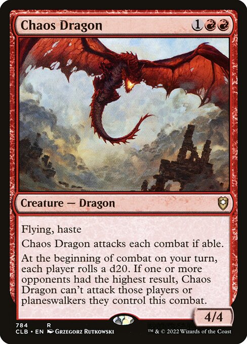 Chaos Dragon - Commander Legends: Battle for Baldur's Gate Magic card