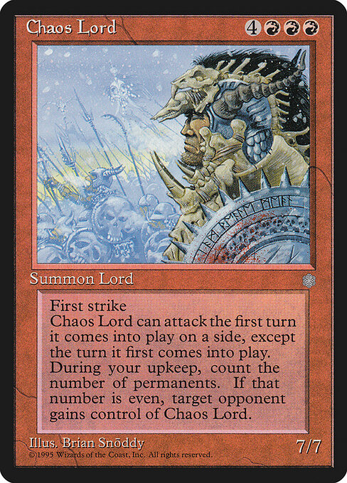 Chaos Lord - Ice Age Magic card
