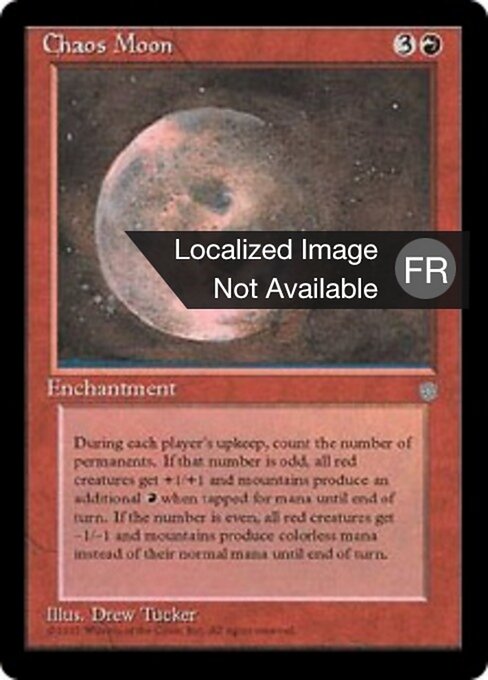 Chaosmond (Chaos Moon) - Ice Age (#179) - Illustrated by Drew Tucker - Magic: The Gathering Card